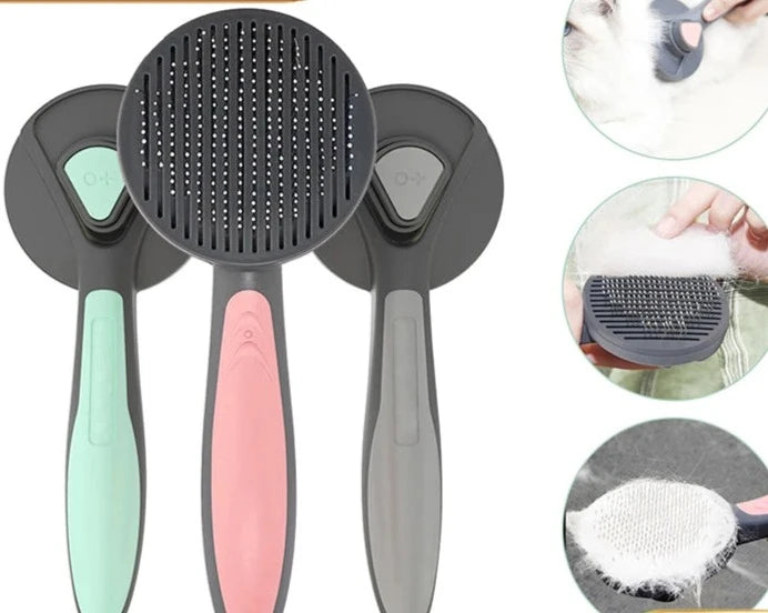 Cat Comb Dog Hair Remover Brush Pet Grooming Slicker Needle Comb Removes Tangled Self Cleaning Pet Supplies Accessories